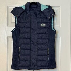 Superdry Dark Blue Vest with Light Blue Details